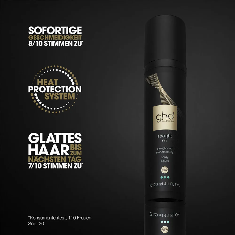 ghd straight on - straight & smooth spray 120ml